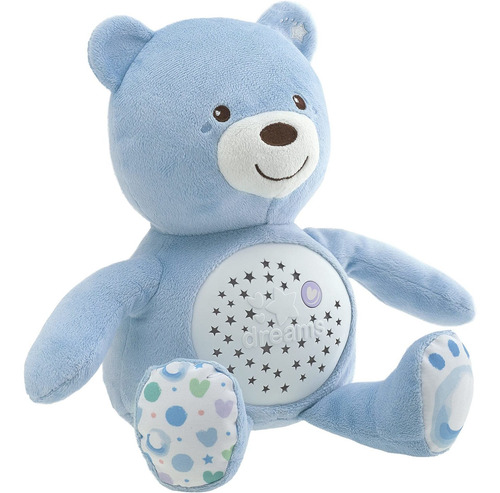 Imagen 2 de 6 de Chicco Azul Oso Peluche Proyector Musical Hora Dormir Bebé