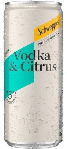 Bebida Alcoólica Mista De Vodka E Citrus Schweppes 310ml