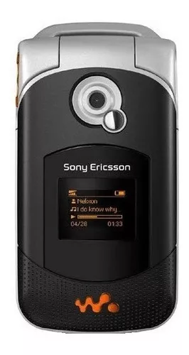 CARCAÇA SONY ERICSSON W880 PRETA COM LARANJA SIMILAR