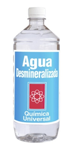 Agua Desmineralizada 1 Lt Quimica Universal