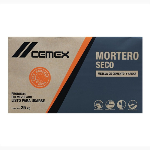 Mortero Seco Premezclado Cemex 25 Kg
