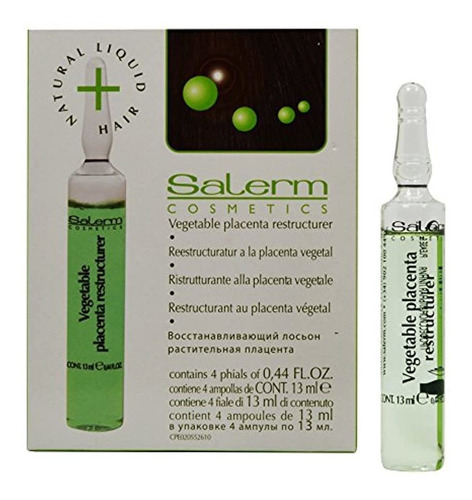 Salerm, Reestructurador De Placenta Vegetal, 4 Aplicaciones