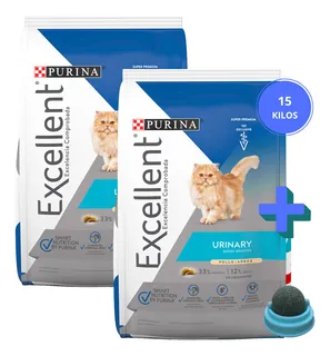 Paquete 2 Croquetas Excellent Gato Urinary 7.5 Kg + Regalo