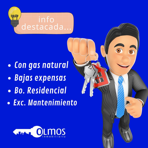 Departamento 3 Ambientes, Gas Natural, Cochera, Balcon