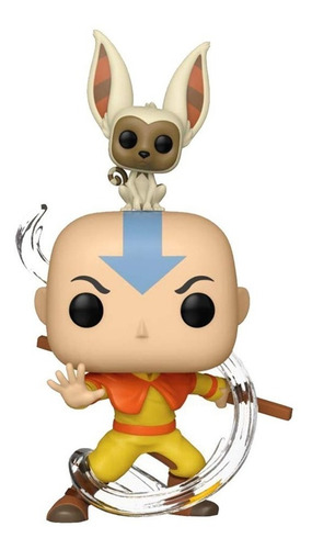 Imagem 1 de 3 de Boneco Funko Pop Anime Avatar Aang Com Momo 534
