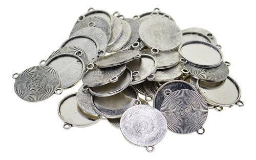 100 Pieces Tibetan Round Blank Bezel 18mm 20mm Cabochon Base