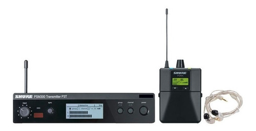 Shure P3tarra215cl Sistema Inalámbrico In-ear Uhf  Psm 300