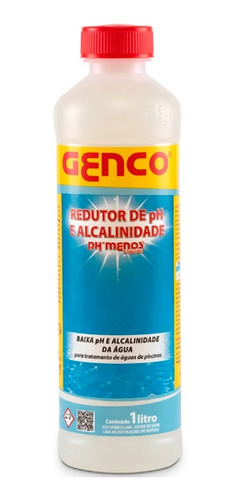 Ph Menos Genco Redutor De Ph E Alcalinidade 1 Litro