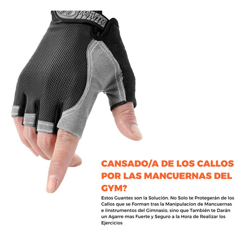 Guantes Ciclismo Medio Dedo Deportivo Senderismo Crossfit