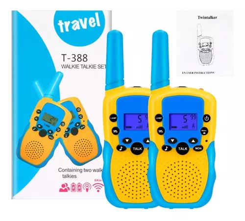 Set Radio Walkie Talkie Para Niños Con 22 Canales 3 Millas 2 Pcs