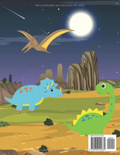 Libro Para Colorear Para Ninos Con Dinosaurios.: Libro Para