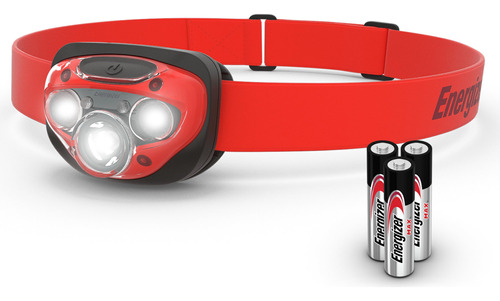 Energizer Vision Hd + Led - Linterna Frontal Color Rojo Y Ne