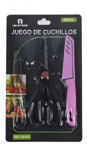 Set Cuchillo, Cortador Y Tijera