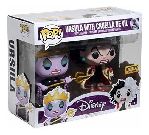 Pop! Funko Ursula With Cruel De Vil Exclusivo Hot Topic