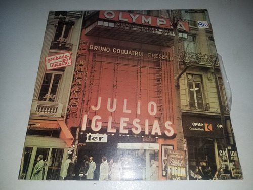 Lp Vinilo Disco Vinyl Julio Iglesias En El Olimpia