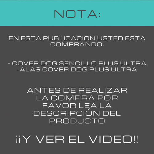 Protector Para Asientos Mascotas Plus Ultra Con Alas Puertas