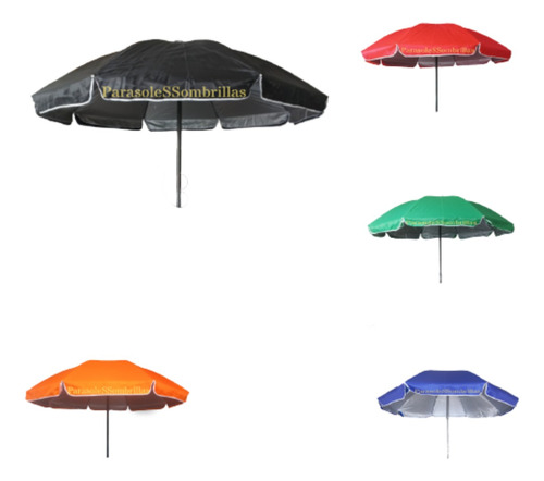 Parasol 2.40mt Alt Imperm Dobl Telavarill Filtro Elije Color