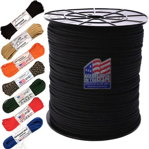 Paracord 550 7 Filamentos Metro 250kg Fabricado Nos Eua 10mt