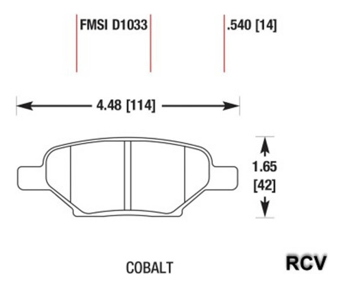 Balatas Disco  Trasera Para Pontiac G4   2005