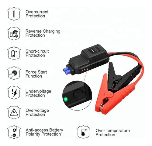 Arrancador De Baterias Automotriz Portatil Jumper 22,000mah