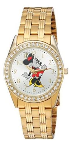 Reloj De Pulsera Disney Linha Infantil Frozen W002765, Analógico, Para Mujer, Con Correa De Acero Inoxidable Color