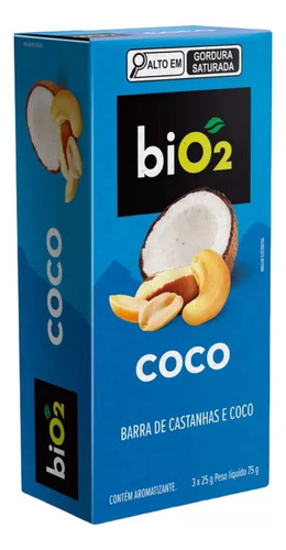 Cx Barra Castanhas E Frutas Vegana Bio2 7nuts 3 Un 25g Côco