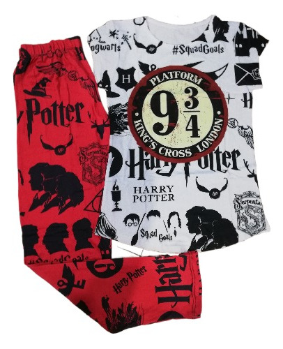 Harry Potter Pijama Unitalla Pantalon Y Blusa