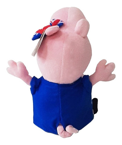 Brinquedo Peppa Pig Bicho De Pelúcia Ty Union Jack 20cm