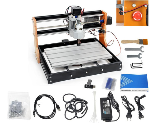 Kit De Máquina De Enrutador Cnc 3018 Pro, Interruptore...