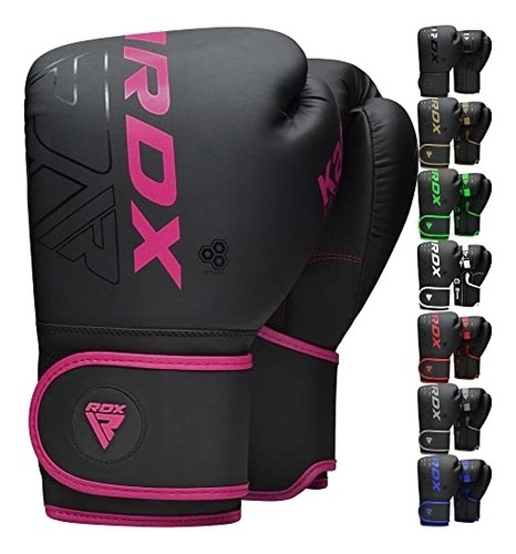 Guantes De Boxeo Y Pelea Muay Thai Rosa Rebel Talla 8 Oz