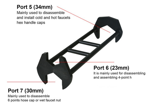 Llave Universal Para Lavabo, Llave Para Fregadero, Grifo Y F