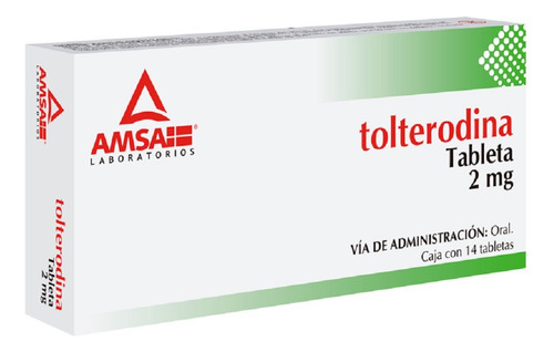 Tolterodina 2mg Caja Con 14 Tabletas
