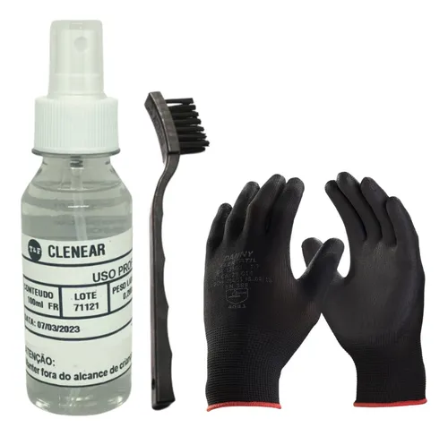 comprar Álcool Isopropílico Puro 99,8% + Escova Hikari Hk 212 + Luva