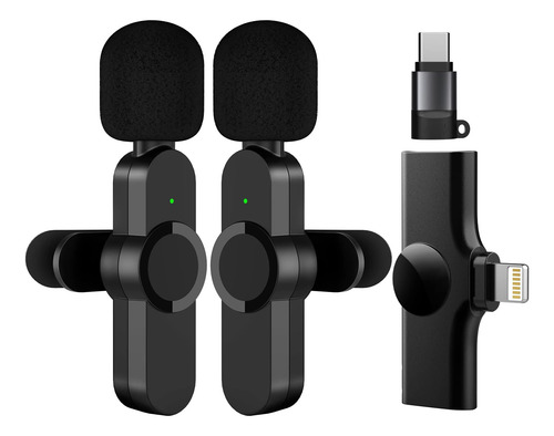 Micrófono Lavalier Inalámbrico Dual Nusicano Para iPhone Con