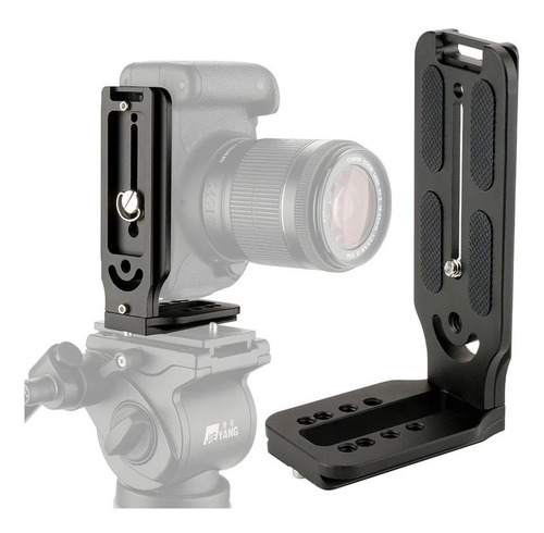 Imagen 2 de 5 de Base Tipo L Universal P/tripode Dslr