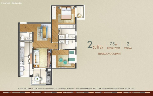 Imagem 7 de 7 de Apartamento Para Venda Em Santo André, Vila Bastos, 2 Suítes, 3 Banheiros, 2 Vagas - Francoinn_2-1181795
