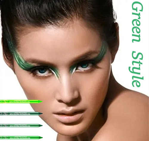 Go Ho Juego De Lápices De Sombra De Ojos Verdes De 4 Colores