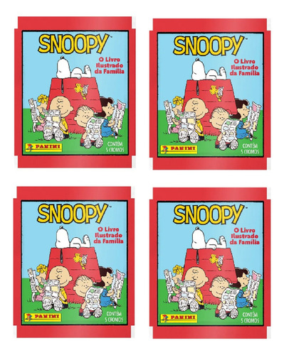 50 Figurinhas Do Snoopy São 10 Envelopes Rápido Personagem Isnupi Snoopy