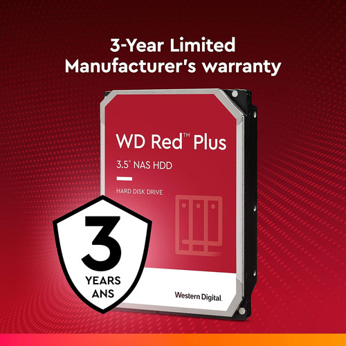 Disco Duro Interno Western Digital Wd Red Plus Nas De 4 Tb H