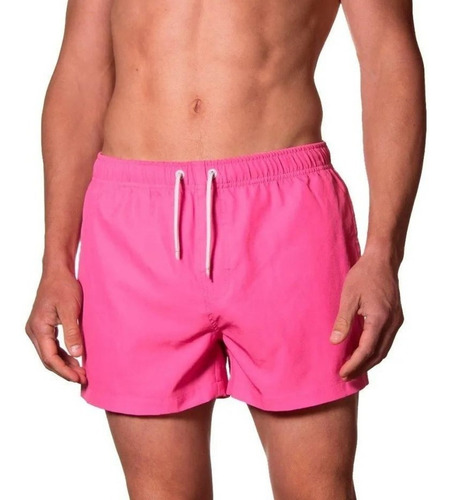 Imagen 1 de 4 de Short De Baño De Hombre Liso Traje Malla