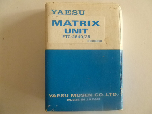 Programacion Por Diodos Matrix Unit Ft 2640/25 Yaesu