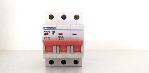 Interruptor Mini Breaker Termomagnetico 3x10 Amp Hyundai