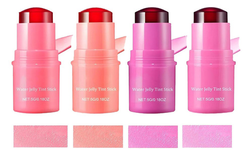 4 Pcs Milk Cooling Water Jelly Tint, Milk Jelly Blush, Milk