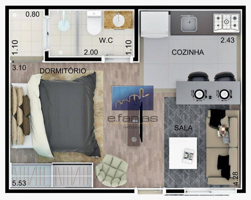 Imagem 17 de 18 de Studio Com 1 Dormitório À Venda, 26 M² Por R$ 199.000,00 - Vila Formosa - São Paulo/sp - St0414