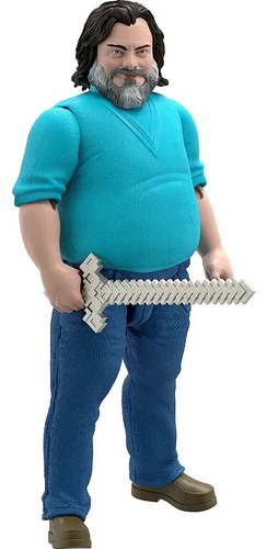 Figura Minecraft: La pelĂcula de Steve Jack Black Mattel