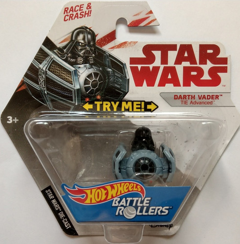 Hot Wheels Star Wars Battle Rollers Darth Vader Tie Advanced