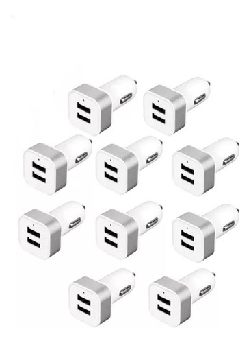 Lote De 10 Mayoreo Cargador Usb Adaptador Plug In Auto