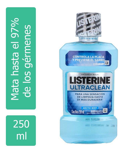 Listerine Ultraclean Antiséptico Bucal Botella Con 250ml