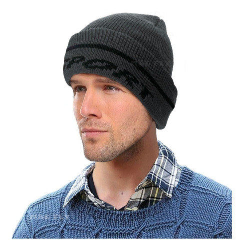 Gorro Lana Invierno Beanie Rocky Unisex Con Corderito Sport