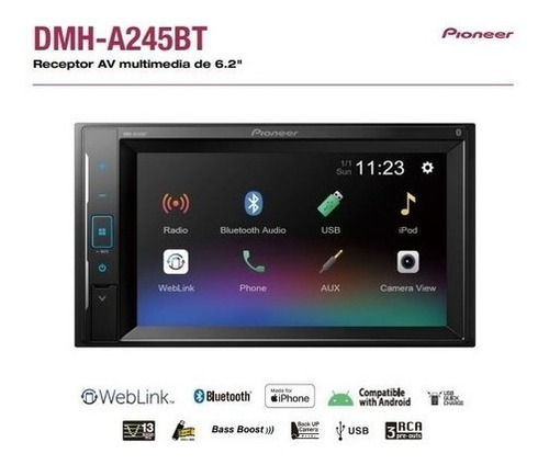 Reproductor Pantalla 6.2  Sin Mecanismo Pioneer